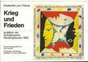 Postkartenmappe für die Postkartenserie "Krieg und Frieden"