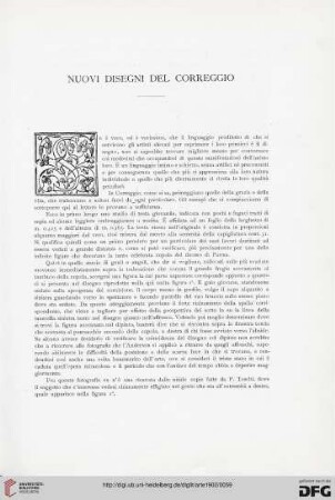 5: Nuovi disegni del Correggio
