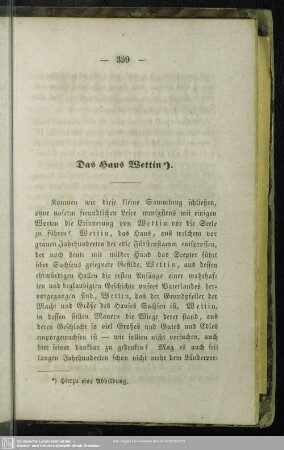 Das Haus Wettin