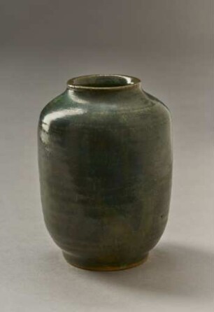 Kleine Walzenförmige Vase aus Steinzeug
