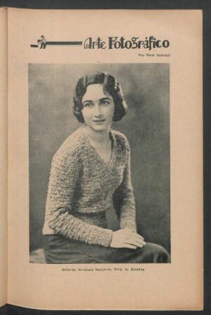 Arte Fotográfico - Señorita Hortensia Margarita Ortiz de Zevallos