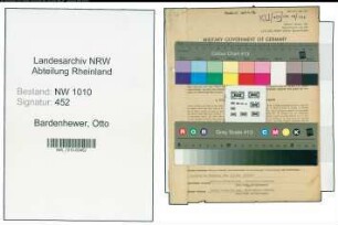 Entnazifizierung Otto Bardenhewer , geb. 23.09.1891 (Arzt)