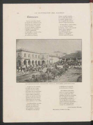 Los Revolucionarios dirigiendose hacia la Artillería - Quetzaltenango. - [Fotografía]