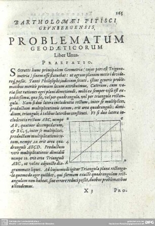 PROBLEMATUM GEODAETICORUM Liber Unus.