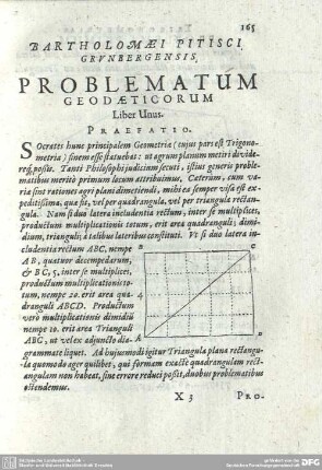PROBLEMATUM GEODAETICORUM Liber Unus.