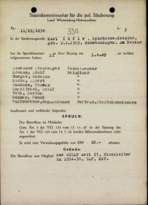 Züfle, Karl