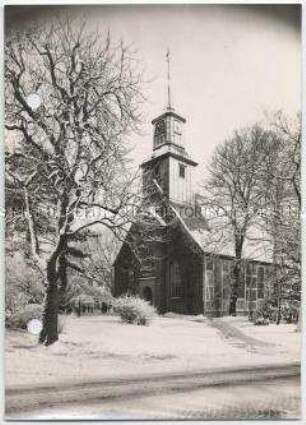 Winterlandschaft, Hamburg, Nienstedten, Kirche