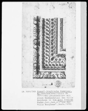 Deckendetail der Villa Borghese in Rom