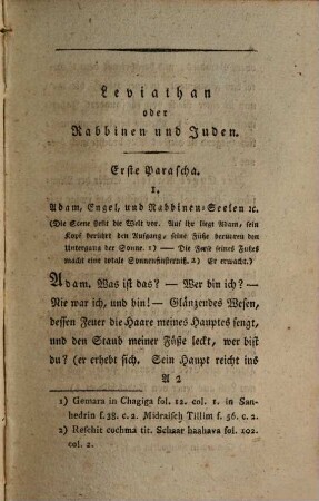 Leviathan oder Rabbiner und Juden