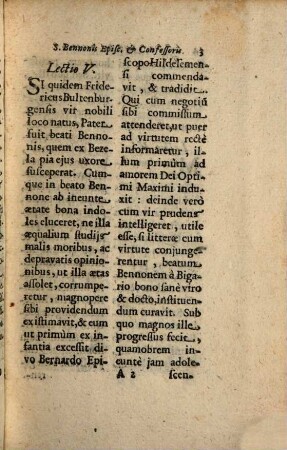 XVI. Iunii. In Festo S. Bennonis Episcopi Confessoris Et Patroni Principalis, huius civitatis Monacensis. Duplex primae classis