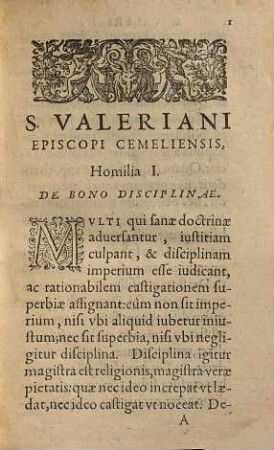 Sancti Valeriani Episcopi Cemeliensis Homiliae XX.