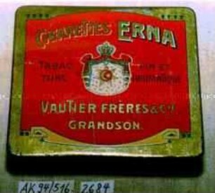 Blechdose für 20 Stück? "CIGATTES ERNA VAUTIER FRERES und Cie."