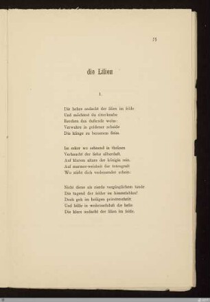 die Lilien / Paul Gérardy