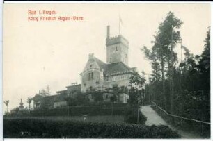 Aue. König - Friedrich - August - Warte (heute Parkwarte) auf dem Heidelsberg