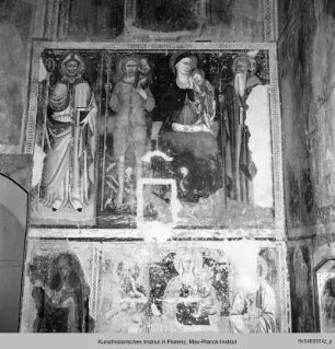 Madonna mit Kind und den Heiligen Christopherus und Antonius Abbate udn einem Bischof