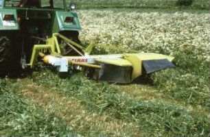 Fotografie: Futterernte, Trommelmähwerk