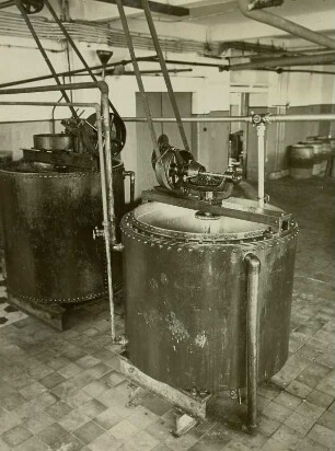 Dresden. Margarine- und Speisefett-Fabrik Petzoldt & Schliephacke. Temporierkessel