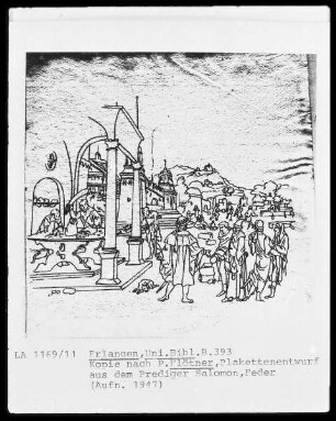 Plakettenentwurf aus dem Prediger Salomon