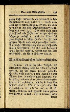 Littauische Liederdichter nach dem Alphabet.