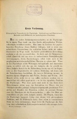 Vorlesungen über die Menschen- und Thierseele
