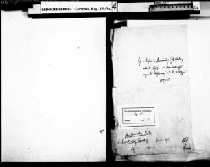 Generalfeldwachtmeister Frhr. von Mylius zu Reuschenberg (Gemeinde Opladen ./. Besitzer des Wambacherhofes wegen des Mühlenwegs und Randelbusches 1809-1815 Vorakten: Hofrat