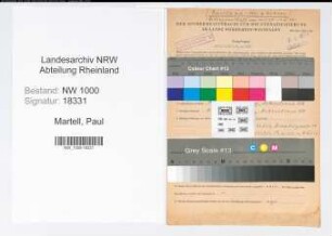 Entnazifizierung Paul Martell, geb. 28.02.1904 (Amtsgerichtsrat)