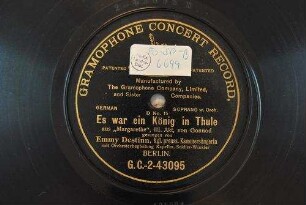 Es war ein König in Thule : aus "Margarethe", III. Akt / von Gounod