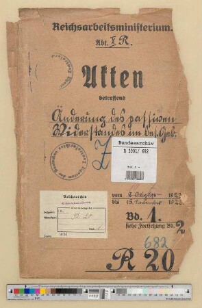Änderung des passiven Widerstandes: Bd. 1