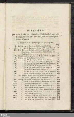 Register zum ersten Bande der "Neuesten bibliothek protest. Kanzelberedtsamkeit" ...