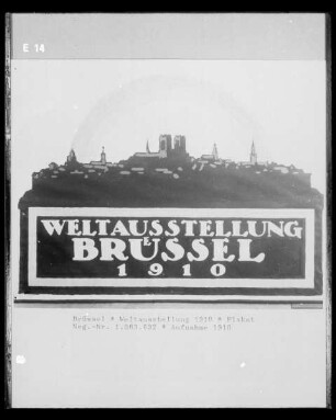 Brüssel, Weltausstellung 1910, Ausstellungsplakat