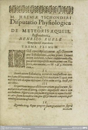 IX. De Meteoris Aqueis