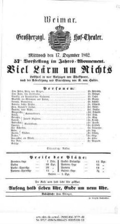 Viel Lärm um Nichts