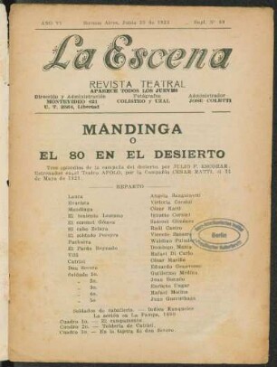 Mandingo : tres episodios de la campaña del desierto