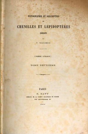 Iconographie et description de chenilles et lépidoptères inédits. 2[,1]