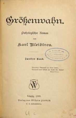 Größenwahn : pathologischer Roman, 2