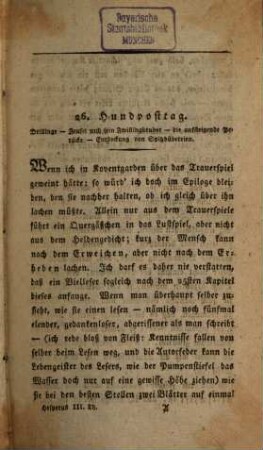 Hesperus, oder 45 Hundposttage : Eine Lebensbeschreibung, 3. - 371 S.