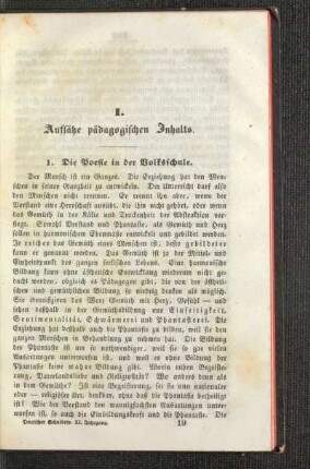¬Die¬ Poesie in der Volksschule