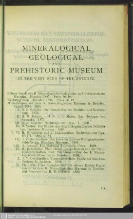 Mineralogical Geological And Prehistoric Museum In The West Of The Zwinger