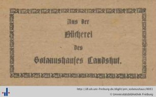 Exlibris (Aus: UB Freiburg, BS 14/1050).