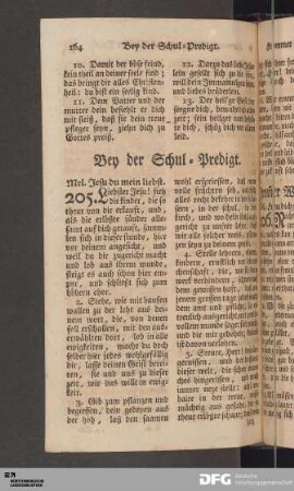 Bey der Schul-Predigt