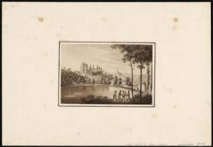 Ansicht von Tharandt, sepiagetönte Umrissradierung, um 1821 : Tharand im Plauenschen Grunde / [gefertigt von Adrian Zingg]. - Nicht ermittelbar , [ca. 1821]. - 1 Kunstblatt : sepiagetönte Umrißradierung ; 10 x 15 cm