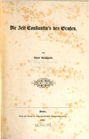 Die Zeit Constantins des Großen