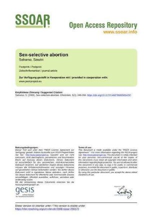 Sex-selective abortion