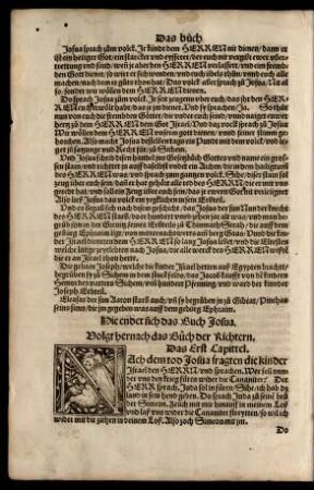 Volgt hernach das Buch der Richtern.