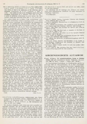 751-752 [Rezension] Grayston, Kenneth, The letters of Paul to the Philippians and to the Thessalonians