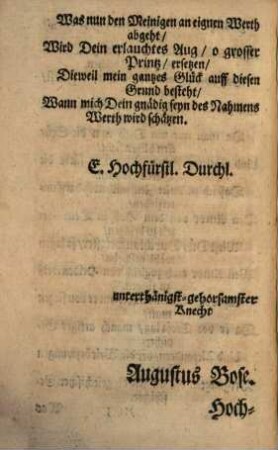 Amor Am Hofe, Oder, Das spielende Liebes-Glück Hoher Standes-personen, Cavalliere und Damen, [1]
