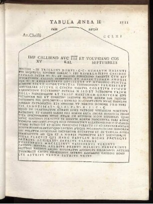 Tabula Ænea II