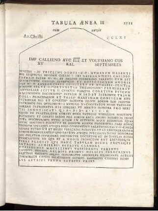 Tabula Ænea II