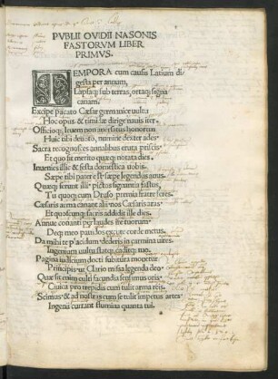 Publii Ovidii Nasonis Fastorum Liber Primus.