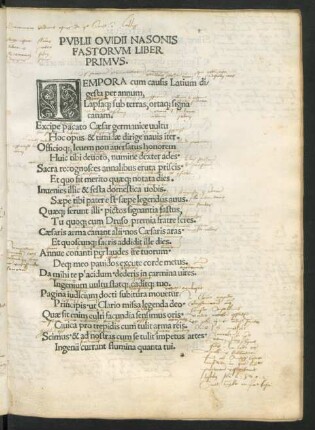 Publii Ovidii Nasonis Fastorum Liber Primus.